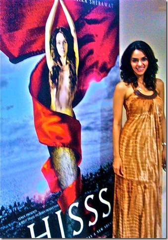 Mallika Sherawat on Hisss Promo Photo